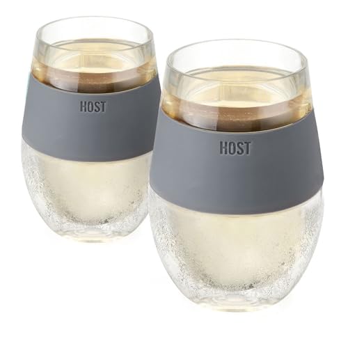 Host 2962 8.5 Ounce Freeze Cooling Wine Glasses - Kunststoff Clear 11.7094 x 1.34 x 8.20 cm von Host