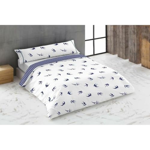 Hosteline Schwalben-Bettwäsche-Set, Blau, für 180 cm breites Bett, 3-teilig Hosteline Schwalben-Bettwäsche-Set, Blau, für 180 cm breites Bett, 3-teilig von Hosteline