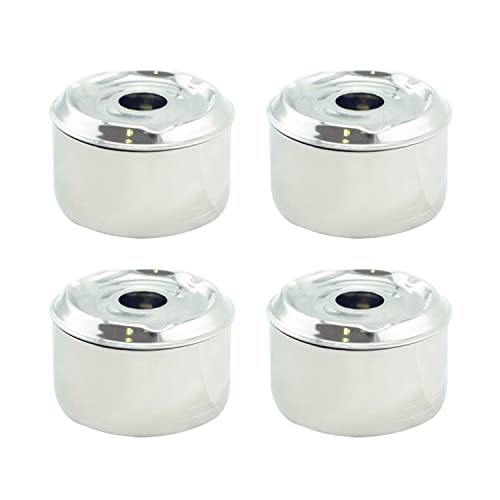 Hostelnovo - 4er Pack Aschenbecher mit Deckel - Zubehör für geruchs- und rauchfreie Raucher - Maße 9 x 7 cm - tragbar und ideal für Außen- und Terrasse - Edelstahl Hostelnovo - 4er Pack Aschenbecher mit Deckel - Zubehör für geruchs- und rauchfreie Raucher - Maße 9 x 7 cm - tragbar und ideal für Außen- und Terrasse - Edelstahl von Hostelnovo