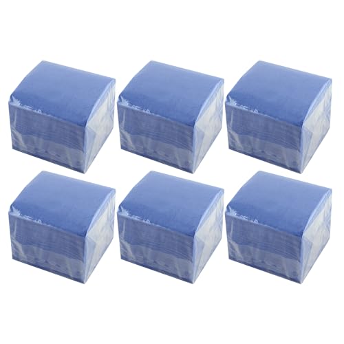 Hostelnovo - 600 Stück blaue Tischservietten - Einwegpapier - Mikropunkt - 10x10cm (gefaltet) und 20x20cm (aufgeklappt) - Ideal für Catering-Events, Bars und Partys von Hostelnovo