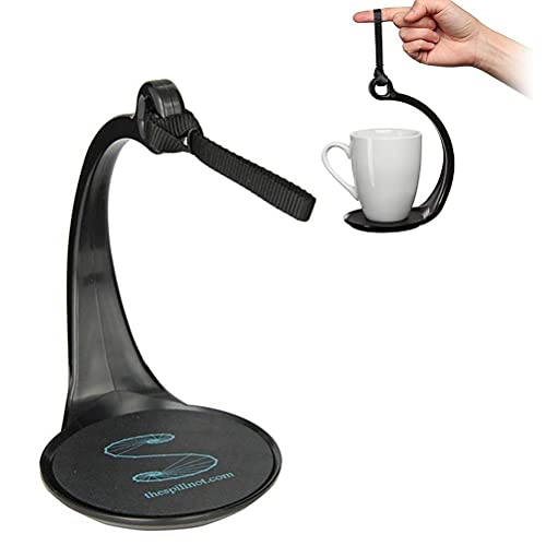 Spill Not Cup Carrier Stopper Getränkehalter Anti-Overflow Coaster Getränkehalter mit Griff für Kaffee-Tee-Becher von Hosuho