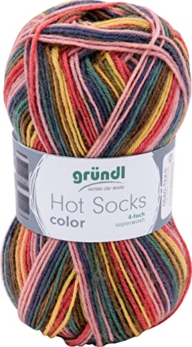 Gründl Hot Socks "color", 50 g Carnival von Hot Socks color