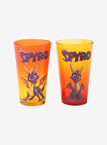 Spyro Videospiele Ombre pint Größe Glas 2er Set 16-Unzen von Hot Topic