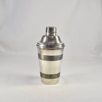 Art Deco Cocktail Shaker, James Dixon & Sons Mit Eisbrecher - Massiv von HotAnnsCloset