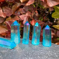 Aura Engel Bergkristall Turm, Bergkristall Turm, Heilkristall Turm/Zauberstab, Home Decor, Reiki Chakra Heilkristall Turm Dekor.für Geschenk.3 Zoll von HotBeadsFancy