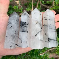 Natürliche Kristalle Quarz Turm.hohe Qualität Obelisk Tower.healing Zauberstäbe.decor Quarzturm. Höhe 60 X 90mm Kristallturm von HotBeadsFancy