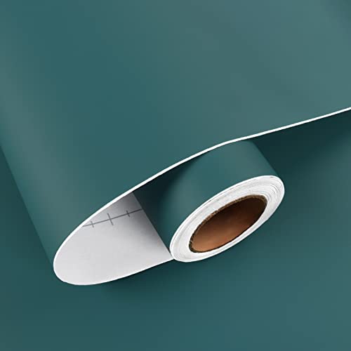 HotDecor Tapete Blau Dekorfolie Möbelfolie Selbstklebende 60 x 300Cm Kindertapete Klebefolie Küche Abwaschbare Tapete Petrol Arbeitsplatte Folie Wand Tapeten Wohnzimmer Blaue Folie für Küchenschränke von HotDecor