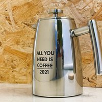 Personalisierte Edelstahl-Kaffee-Kolben | Cafetiere Geschenke Für Kaffeeliebhaber Kaffee-Profis Kaffee von HotDotLaser