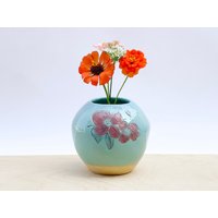 Dekorierte Keramikvase Für Blumen, Küchenutensilienhalter, Einzigartige Vase, Blumenvase, Blumenvase von HotFlashPottery