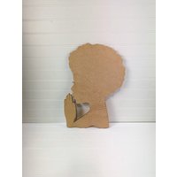 Diva Gebete Silhouette, Afro-Kranz, Holzrohling, Türschild, Schwarze Geschichte Monat, Mädchen Magie Kranz, Frau Silhouette von HotMeshMom