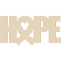 Hope Kranz Zeichen Cancer Awareness Holz Ausschnitt | Unbemalt Hope Kranz Zeichen Cancer Awareness Holz Ausschnitt | Unbemalt von HotMeshMom