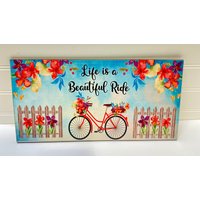 Life Is A Beautiful Ride 12 "Kranzschild, Rechteckschild, Kranzschild, Kranzbefestigung, Frühling, Federbefestigung von HotMeshMom