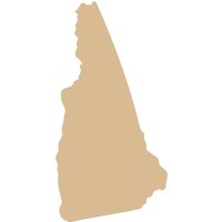 New Hampshire Holzausschnitt, Holzzustand, Holzrohling, Türschild, Kranzaufsatz, Diy Schild, Unlackiertes Schild von HotMeshMom