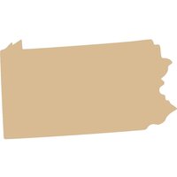 Pennsylvania Holzausschnitt, Holzzustand, Holzrohling, Türschild, Kranzaufsatz, Diy Schild, Unlackiertes Schild von HotMeshMom