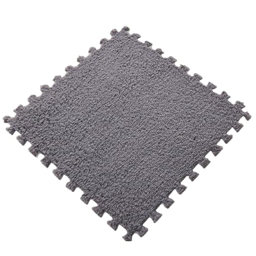 30 x 30 x 1 cm PlüSch-Puzzle-Schaumstoff-FußMatten Mit Rand, Ineinandergreifende Schaumstoff-Teppichfliesen, Rutschfester Teppich für den Raumboden,Grau,4pcs 30 x 30 x 1 cm PlüSch-Puzzle-Schaumstoff-FußMatten Mit Rand, Ineinandergreifende Schaumstoff-Teppichfliesen, Rutschfester Teppich für den Raumboden,Grau,4pcs von HotYou