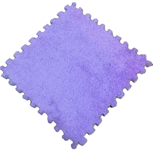 30 x 30 x 1 cm PlüSch-Puzzle-Schaumstoff-FußMatten Mit Rand, Ineinandergreifende Schaumstoff-Teppichfliesen, Rutschfester Teppich für den Raumboden,Lila,6pcs 30 x 30 x 1 cm PlüSch-Puzzle-Schaumstoff-FußMatten Mit Rand, Ineinandergreifende Schaumstoff-Teppichfliesen, Rutschfester Teppich für den Raumboden,Lila,6pcs von HotYou