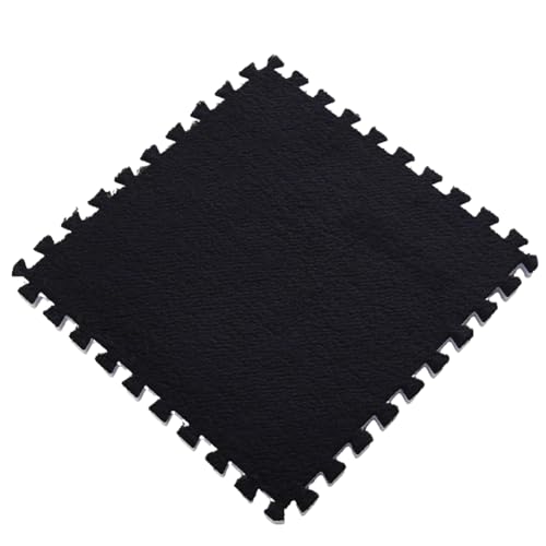 30 x 30 x 1 cm PlüSch-Puzzle-Schaumstoff-FußMatten Mit Rand, Ineinandergreifende Schaumstoff-Teppichfliesen, Rutschfester Teppich für den Raumboden,Schwarz,9pcs 30 x 30 x 1 cm PlüSch-Puzzle-Schaumstoff-FußMatten Mit Rand, Ineinandergreifende Schaumstoff-Teppichfliesen, Rutschfester Teppich für den Raumboden,Schwarz,9pcs von HotYou
