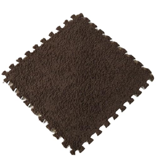 30 x 30 x 1 cm PlüSch-Puzzle-Schaumstoff-FußMatten Mit Rand, Ineinandergreifende Schaumstoff-Teppichfliesen, Rutschfester Teppich für den Raumboden,SchwarzKaffee,4pcs 30 x 30 x 1 cm PlüSch-Puzzle-Schaumstoff-FußMatten Mit Rand, Ineinandergreifende Schaumstoff-Teppichfliesen, Rutschfester Teppich für den Raumboden,SchwarzKaffee,4pcs von HotYou
