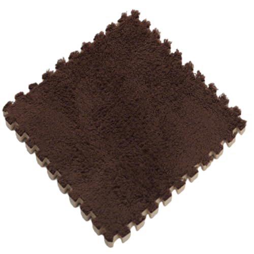 30 x 30 x 1 cm cm Plüsch-Puzzle-Schaumstoff-Bodenmatte, rutschfeste Puzzle-Bereichsteppich-Spielmatte für den Zimmerboden,Kaffee,4pcs 30 x 30 x 1 cm cm Plüsch-Puzzle-Schaumstoff-Bodenmatte, rutschfeste Puzzle-Bereichsteppich-Spielmatte für den Zimmerboden,Kaffee,4pcs von HotYou