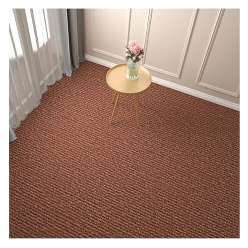 30x30cm Teppichfliesen Selbstklebender, Strapazierfähiger Teppich Bodenbelag Selbstklebend Rutschfest Teppichboden für Büro, Wohnzimmer, Schlafzimmer,Braun,4 Stücke 30x30cm Teppichfliesen Selbstklebender, Strapazierfähiger Teppich Bodenbelag Selbstklebend Rutschfest Teppichboden für Büro, Wohnzimmer, Schlafzimmer,Braun,4 Stücke von HotYou