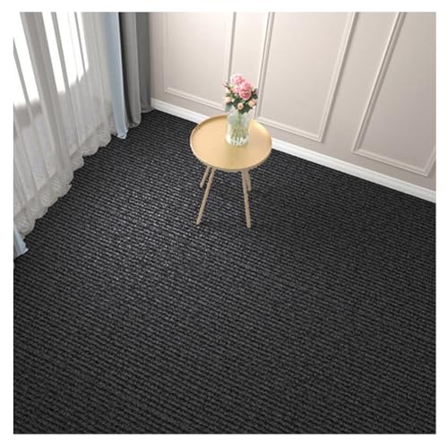 30x30cm Teppichfliesen Selbstklebender, Strapazierfähiger Teppich Bodenbelag Selbstklebend Rutschfest Teppichboden für Büro, Wohnzimmer, Schlafzimmer,Schwarz,8 Stücke 30x30cm Teppichfliesen Selbstklebender, Strapazierfähiger Teppich Bodenbelag Selbstklebend Rutschfest Teppichboden für Büro, Wohnzimmer, Schlafzimmer,Schwarz,8 Stücke von HotYou