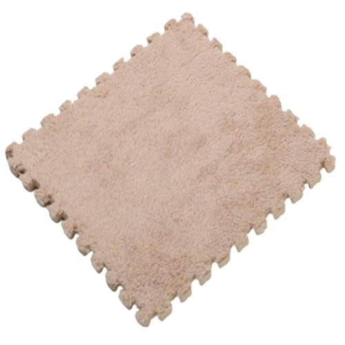 Ineinandergreifende Schaumstoff-Teppichfliesen, Teppich Wohnzimmer, 30 x 30 x 1 cm Plüsch-Puzzle-Schaum-Bodenmatte Mit Rand Teppich WohnzimmerFür Wohnzimmer/Schlafzimmer,Camel,1pc Ineinandergreifende Schaumstoff-Teppichfliesen, Teppich Wohnzimmer, 30 x 30 x 1 cm Plüsch-Puzzle-Schaum-Bodenmatte Mit Rand Teppich WohnzimmerFür Wohnzimmer/Schlafzimmer,Camel,1pc von HotYou