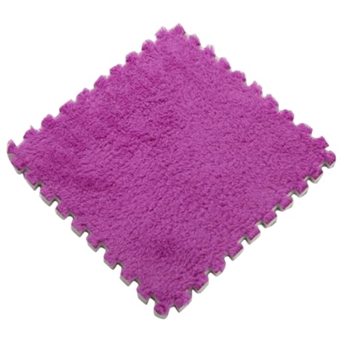 Ineinandergreifende Schaumstoff-Teppichfliesen, Teppich Wohnzimmer, 30 x 30 x 1 cm Plüsch-Puzzle-Schaum-Bodenmatte Mit Rand Teppich WohnzimmerFür Wohnzimmer/Schlafzimmer,Lila,9pcs Ineinandergreifende Schaumstoff-Teppichfliesen, Teppich Wohnzimmer, 30 x 30 x 1 cm Plüsch-Puzzle-Schaum-Bodenmatte Mit Rand Teppich WohnzimmerFür Wohnzimmer/Schlafzimmer,Lila,9pcs von HotYou
