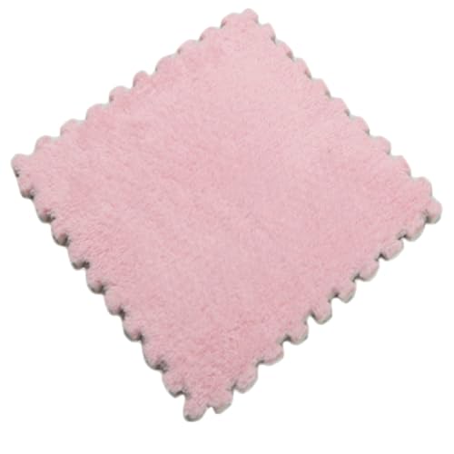 Ineinandergreifende Schaumstoff-Teppichfliesen, Teppich Wohnzimmer, 30 x 30 x 1 cm Plüsch-Puzzle-Schaum-Bodenmatte Mit Rand Teppich WohnzimmerFür Wohnzimmer/Schlafzimmer,Pink,1pc Ineinandergreifende Schaumstoff-Teppichfliesen, Teppich Wohnzimmer, 30 x 30 x 1 cm Plüsch-Puzzle-Schaum-Bodenmatte Mit Rand Teppich WohnzimmerFür Wohnzimmer/Schlafzimmer,Pink,1pc von HotYou