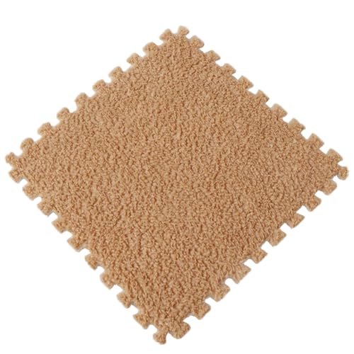 PlüSch-Puzzle-Schaumstoff-Bodenmatte, 30 x 30 x 1 cm, Weicher, Dicker, Geteilter, Ineinandergreifender Plüschschaum-Teppich für den Raumboden,Gelb,1pc PlüSch-Puzzle-Schaumstoff-Bodenmatte, 30 x 30 x 1 cm, Weicher, Dicker, Geteilter, Ineinandergreifender Plüschschaum-Teppich für den Raumboden,Gelb,1pc von HotYou