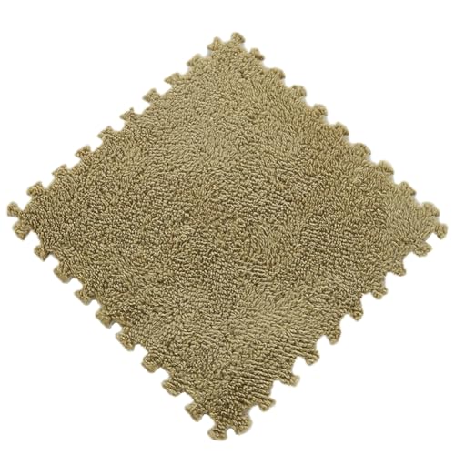 PlüSch-Puzzle-Schaumstoff-Bodenmatte, 30 x 30 x 1 cm, Weicher, Dicker, Geteilter, Ineinandergreifender Plüschschaum-Teppich für den Raumboden,Grün 2,6pcs PlüSch-Puzzle-Schaumstoff-Bodenmatte, 30 x 30 x 1 cm, Weicher, Dicker, Geteilter, Ineinandergreifender Plüschschaum-Teppich für den Raumboden,Grün 2,6pcs von HotYou