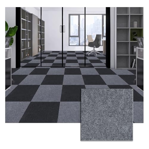 Teppichfliesen 30x30 cm, Teppichfliesen Selbstklebend, Teppich Fliesen, Waschbare Einzelteile, rückstandsfrei entfernbar, Teppichfliesen Selbstliegend für Büro, Wohnzimmer, Balkon,Grau 1,30 Stücke Teppichfliesen 30x30 cm, Teppichfliesen Selbstklebend, Teppich Fliesen, Waschbare Einzelteile, rückstandsfrei entfernbar, Teppichfliesen Selbstliegend für Büro, Wohnzimmer, Balkon,Grau 1,30 Stücke von HotYou