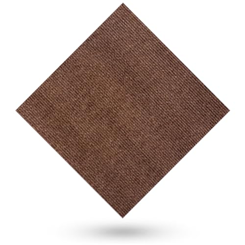 Teppichfliesen Selbstklebender, modular einsetzbarer und zuschneidbarer Teppich, 30cm x 30cm – Waschbare Einzelteile, rückstandsfrei entfernbar, für Schlafzimmer, Wohnzimmer, Küche,Braun,10 Stücke von HotYou