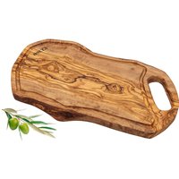 Servierbrett Mit Handgriff Aus Hochwertigem Olivenholz von HotaWood