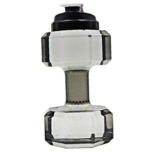 Hotaden Kunststoff-hantel Wasserflasche Beweglichen Sport Hantel Wasserkocher Umweltfreundlich Cup Hantelform Trinkwasser-Flaschen von Hotaden