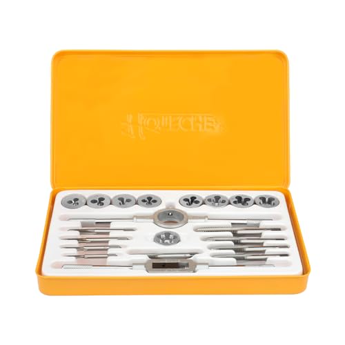 HOTECHE 20-teiliges Gewindeschneider Set - Profi Gewindeschneider und Gewindebohrer in gelber Farbe - Komplettset in einer orangen Eisenbox verpackt. HOTECHE 20-teiliges Gewindeschneider Set - Profi Gewindeschneider und Gewindebohrer in gelber Farbe - Komplettset in einer orangen Eisenbox verpackt. von Hoteche