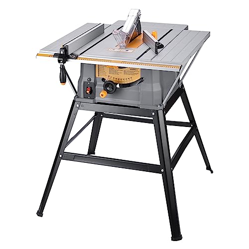 Hoteche 1500W Tischkreissäge 254mm | 4500 U/min | Arbeitsplatte 430x638mm | mit 3 Verlängerungstischen & Führungsschiene von Hoteche