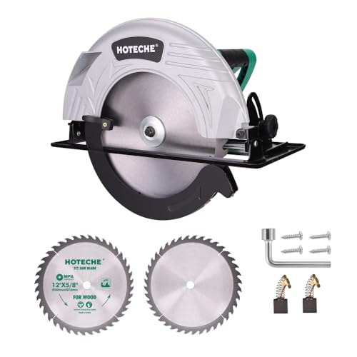 Hoteche 305MM 2800W Elektrokreissäge | Kupferdrahtmotor, 3300RPM, Mit TCT - Sägeblatt, Aluminiumgehäuse, in Zwei - Wellpappe - Farbenschachtel Hoteche 305MM 2800W Elektrokreissäge | Kupferdrahtmotor, 3300RPM, Mit TCT - Sägeblatt, Aluminiumgehäuse, in Zwei - Wellpappe - Farbenschachtel von Hoteche