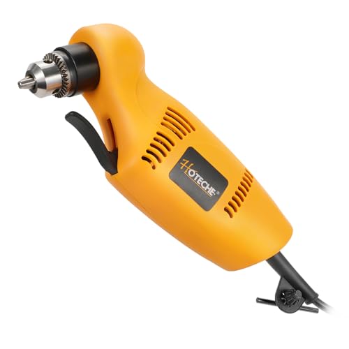 Hoteche 450W Winkelbohrmaschine – Leistungsstarker 220-240V Bohrer mit 0-1400rpm, 10mm Schlüsselaufnahme, variablem Geschwindigkeitsregler, VDE-Stecker, inkl. Zubehör – Ideal für Holz und Metall Hoteche 450W Winkelbohrmaschine – Leistungsstarker 220-240V Bohrer mit 0-1400rpm, 10mm Schlüsselaufnahme, variablem Geschwindigkeitsregler, VDE-Stecker, inkl. Zubehör – Ideal für Holz und Metall von Hoteche