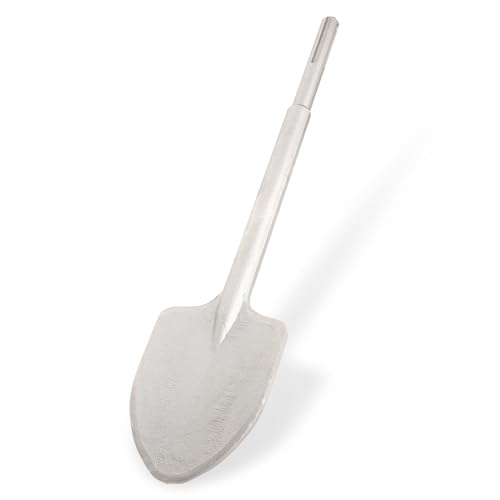 Hoteche SDS Max Meißel – 5-Punkt Griff Herzform Schaufel, 18 * 500 * 110MM, Ideal zum Graben, Bohren in Sand, Frost- und Hartboden, Kompatibel mit SDS Max Elektrohämmern und -meißeln von Hoteche