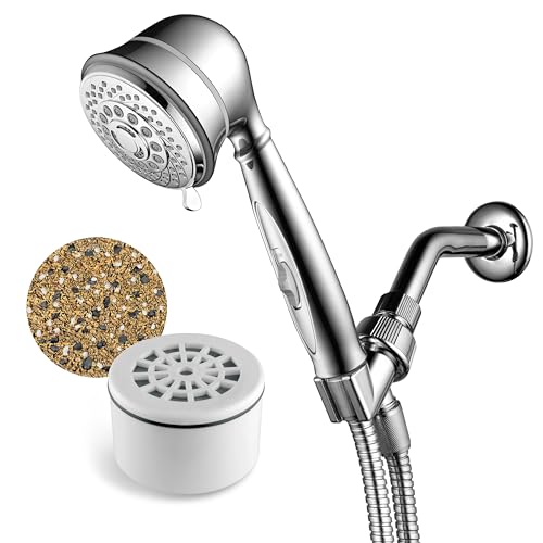 AquaCare by Hotel Spa 7-fach gefilterter Handbrause mit patentiertem Ein-/Aus-Pausenschalter und 3-stufiger Duschfilterkartusche innen 10,2 cm AquaCare by Hotel Spa 7-fach gefilterter Handbrause mit patentiertem Ein-/Aus-Pausenschalter und 3-stufiger Duschfilterkartusche innen 10,2 cm von Hotel Spa