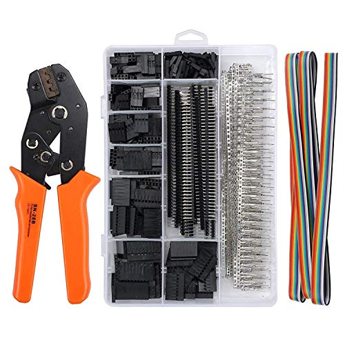 Orange Crimpzange Dupont Stecker Set SN-28B Ratsche-Crimper mit 1550 pcs Verbindungsstecker. Männlich/Weiblich Verbindungsstecker 0.1-1.0mm² Crimpwerkzeug für 2.54/3.96mm Verbinder 28-18AWG Orange Crimpzange Dupont Stecker Set SN-28B Ratsche-Crimper mit 1550 pcs Verbindungsstecker. Männlich/Weiblich Verbindungsstecker 0.1-1.0mm² Crimpwerkzeug für 2.54/3.96mm Verbinder 28-18AWG von Hothotgirl