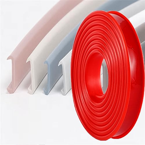 5m Kantenumleimer Selbstklebend Kantenschutz Umleimer Furnierklebeband Kein Aufbügeln, U-Form TPE Möbelkantenband, selbstsichernde Furnier-Randschiene (Color : Red, Size : 18mm) von Hothuimin