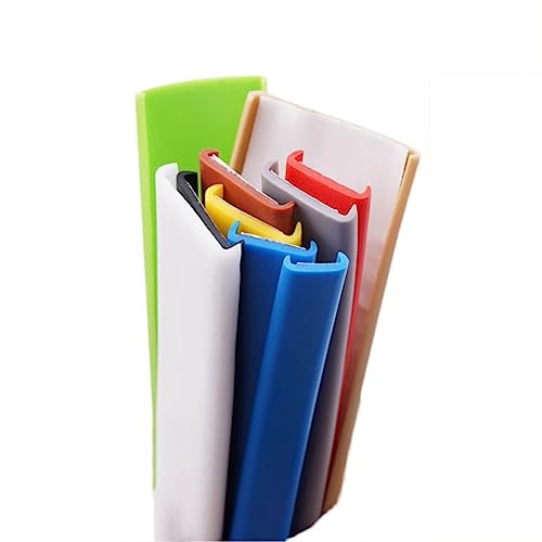 5m Kantenumleimer Selbstklebend Kantenschutz Umleimer Furnierklebeband Kein Aufbügeln, U-Form TPE Möbelkantenband, selbstsichernde Furnier-Randschiene (Color : White, Size : 25mm) von Hothuimin