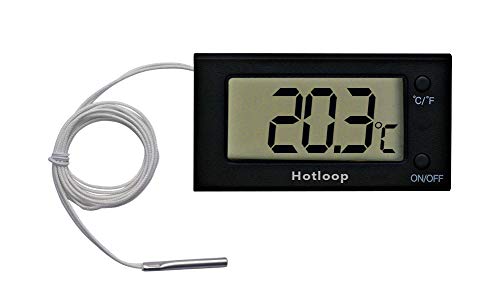 Hotloop Ofenthermometer Digital mit Sonde Grill Fleischthermometer bis 300°C, Backofenthermometer Braten für Grillzubehör für Küche, Braten, Grill, Pizza von Hotloop