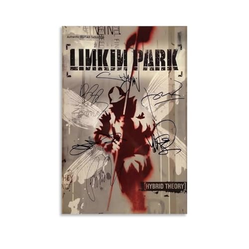 Hotoice Linkin Poster, Park, Rockband, Musikalbum, Hybrid-Theorie, signiertes Cover-Poster für Zimmer, ästhetische Leinwand, Wandkunst, Schlafzimmerdekoration, 60 x 90 cm Hotoice Linkin Poster, Park, Rockband, Musikalbum, Hybrid-Theorie, signiertes Cover-Poster für Zimmer, ästhetische Leinwand, Wandkunst, Schlafzimmerdekoration, 60 x 90 cm von Hotoice
