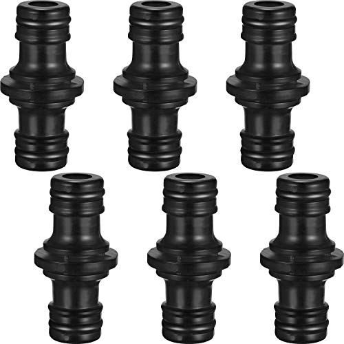 Doppelte Stecker-Schlauchanschluss-Verlängerung für Gartenschläuche, 6 Stück von Hotop