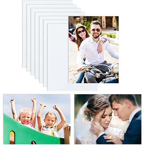 Hotop 8 Stück Sublimation Aluminium Foto Schild Metall Blank Photo Board Sublimation Bild Panel Wandkunst Aluminiumplatte für Hochzeit DIY Druck Schlafzimmer Wohnzimmer Weiß (20,3 x 25,4 cm) von Hotop