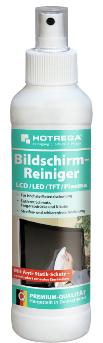 Hotrega Bildschirmreiniger LCD/Plasma & TFT 250 ml Pumpsprühflasche von Hotrega