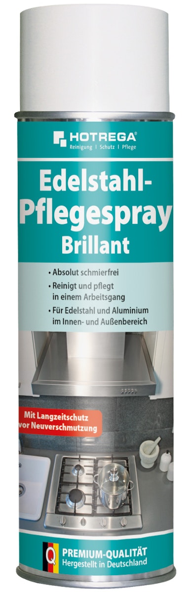 Hotrega Edelstahl-Pflegespray "Brillant" 500 ml Spraydose von Hotrega