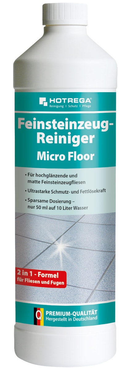 Hotrega Feinsteinzeug-Reiniger "Microfloor" 1 Liter Flasche (Konzentrat) von Hotrega